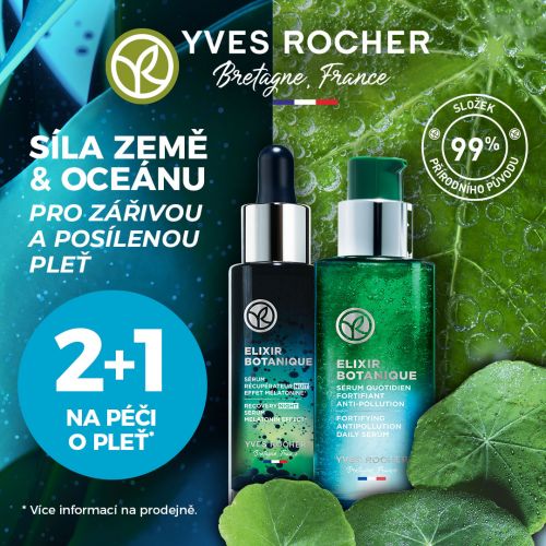 2+1 zdarma na výrobky z péče o pleť rostlinné kosmetiky Yves Rocher